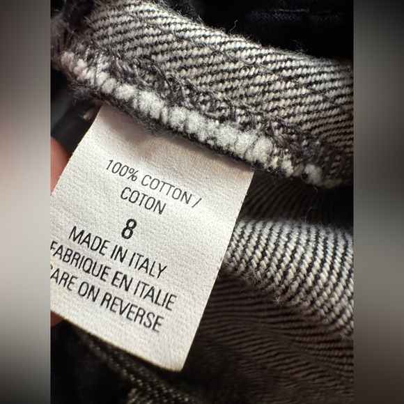 Elie Tahari Vintage Faded black Floral Embroidered Bootcut Jeans Sz 8 - Picture 8 of 10